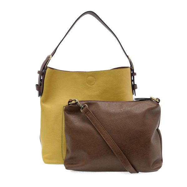 Classic Hobo Handbag with Coffee Handle