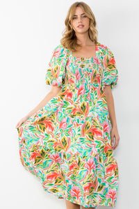 Macy Floral Midi Dress