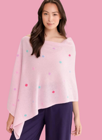 Cashmere Mallory Polka Dot Topper