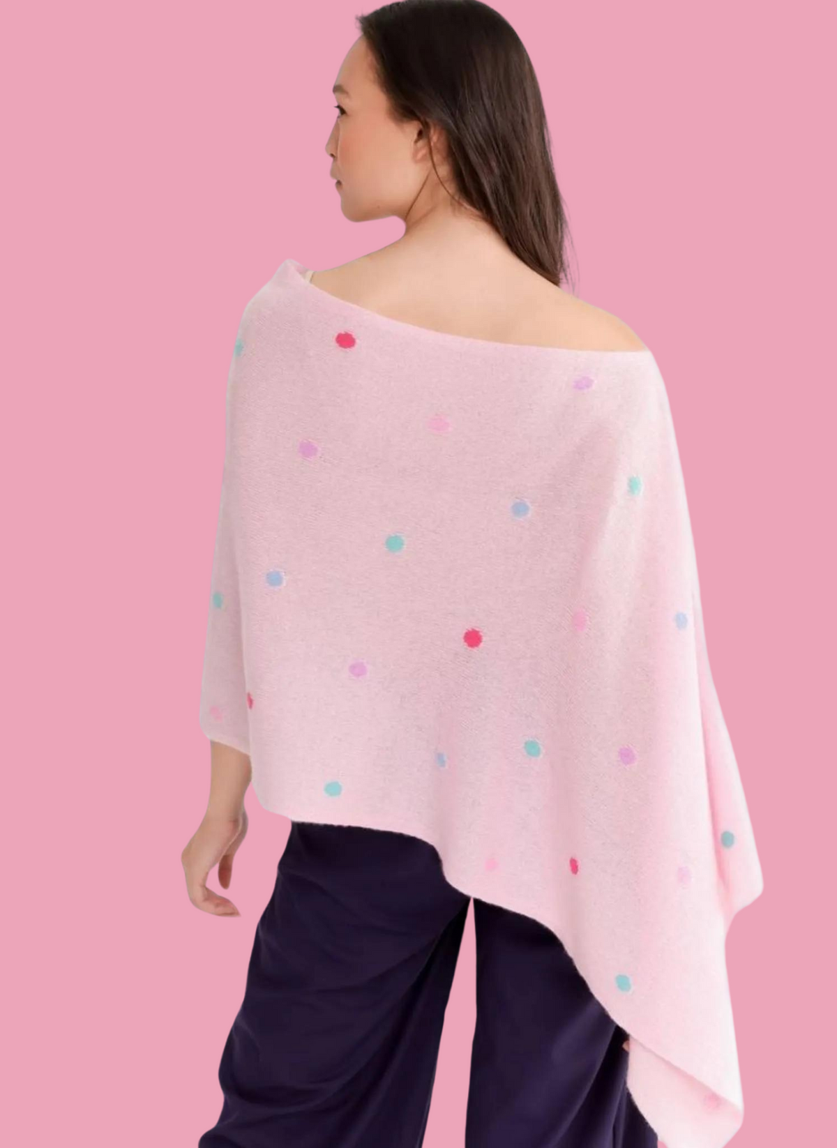 Cashmere Mallory Polka Dot Topper