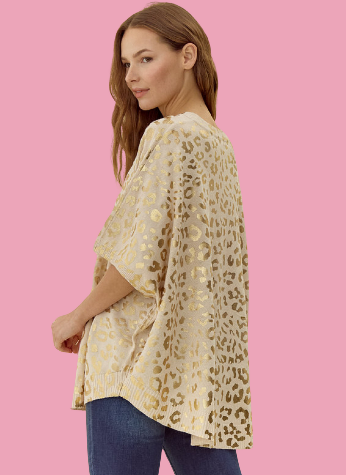 Metallic Leopard Sweater