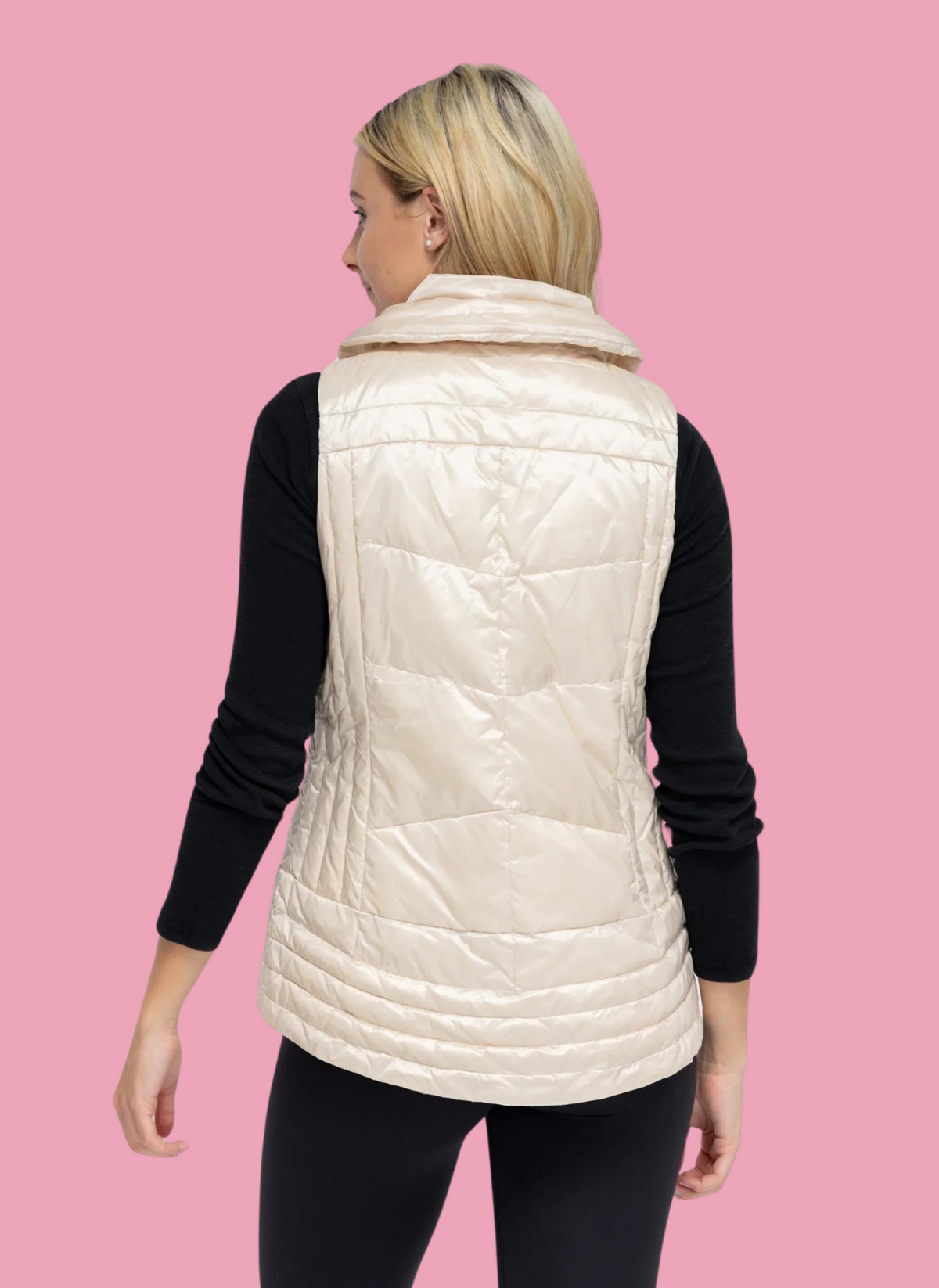 Metallic Quilted Vest