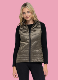 Metallic Quilted Vest