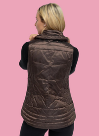 Metallic Quilted Vest