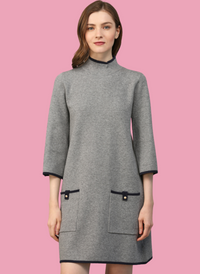 Mock Neck Sweater Dress