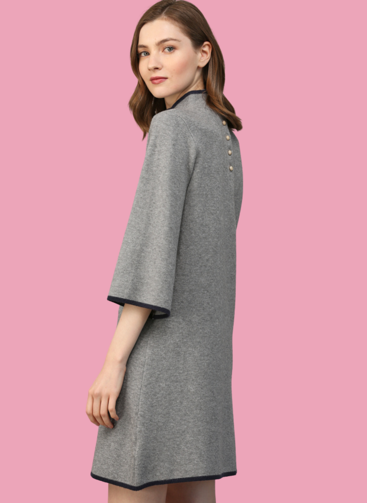 Mock Neck Sweater Dress