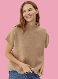 Mock Neck Transitional Sweater