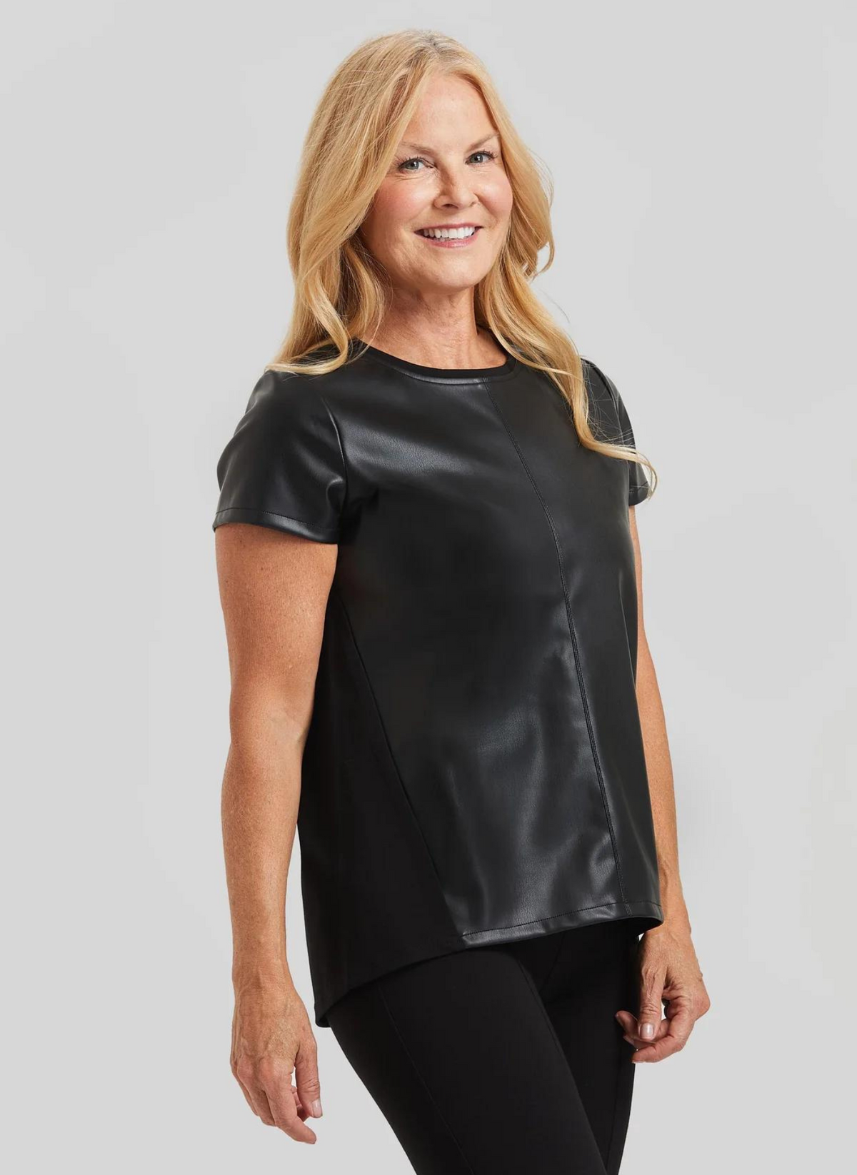 Noa Faux Leather Top