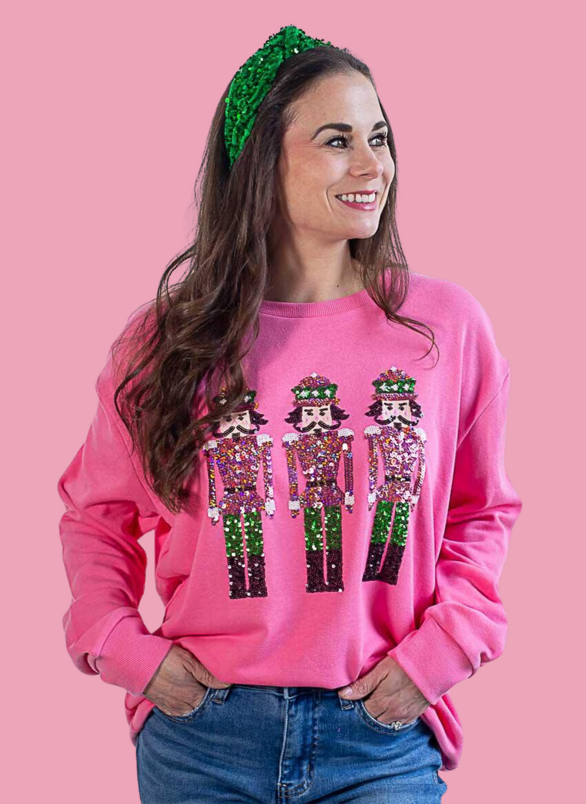 Nutcracker March Sequin Sweatshirt