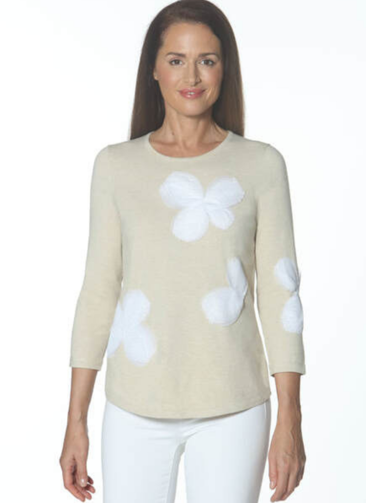 Organza Flower Sweater
