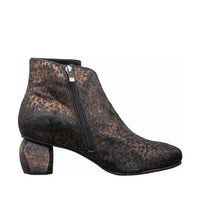 Greta Textured Bootie - Black Leopard