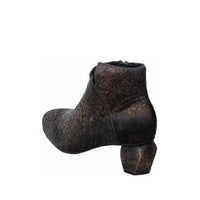 Greta Textured Bootie - Black Leopard
