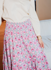 Paris Floral Maxi Skirt