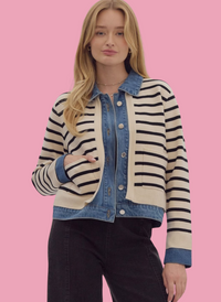 Phoebe Combo Cardigan Jacket