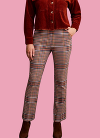 Plaid Micro Flare Pant