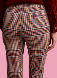 Plaid Micro Flare Pant