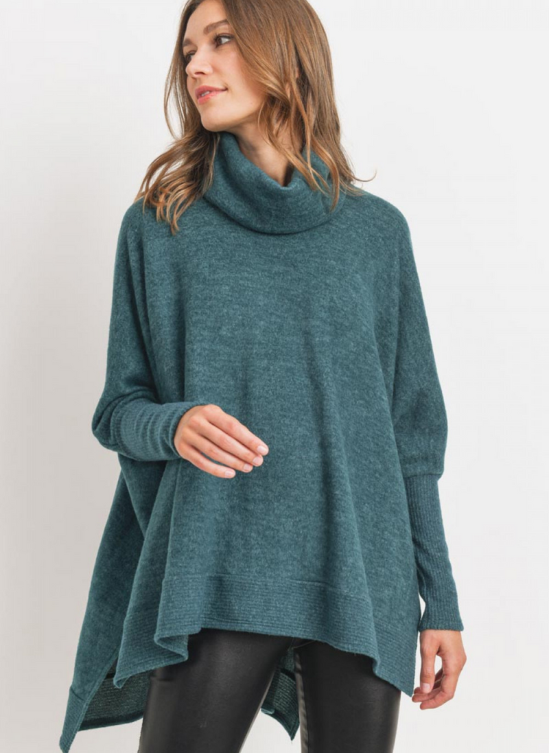 Plush Turtleneck Top