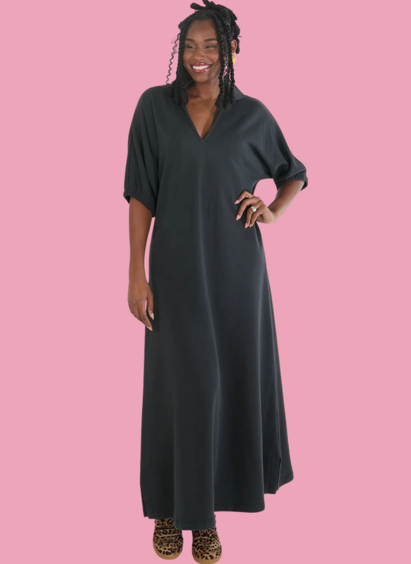French Terry Poppy Maxi Dress – Just the Thing