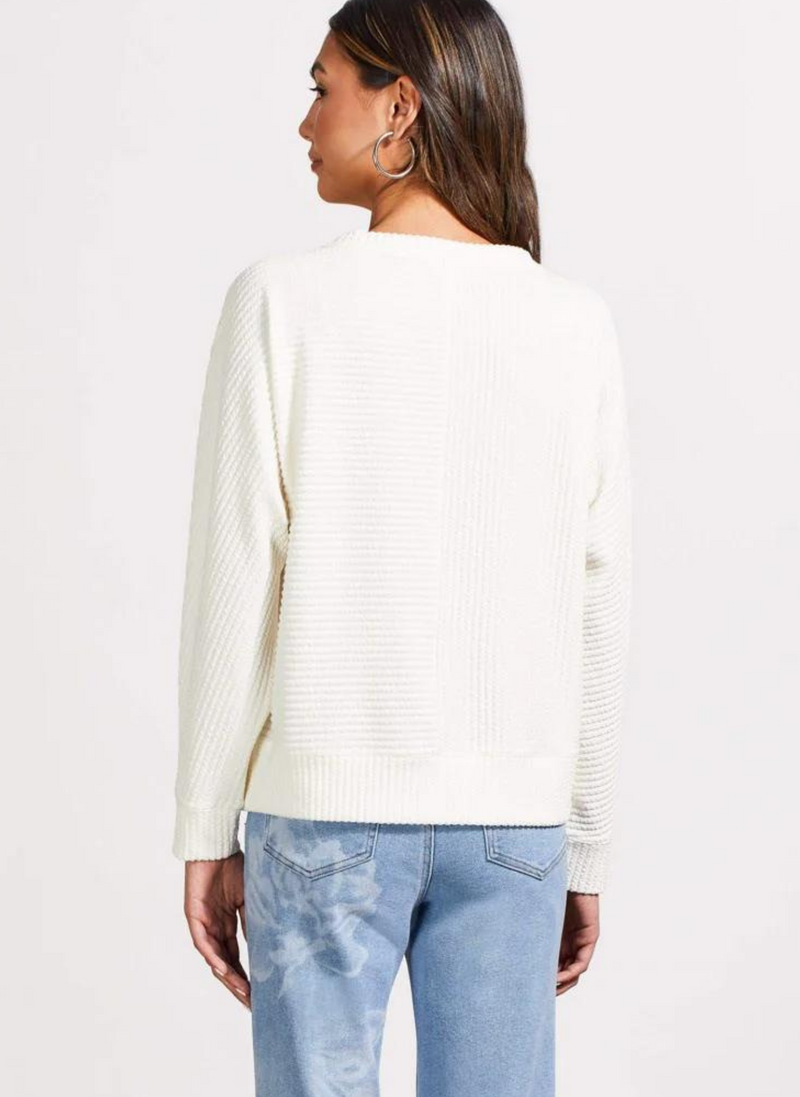 Ribbed Dolman Sleeve Top