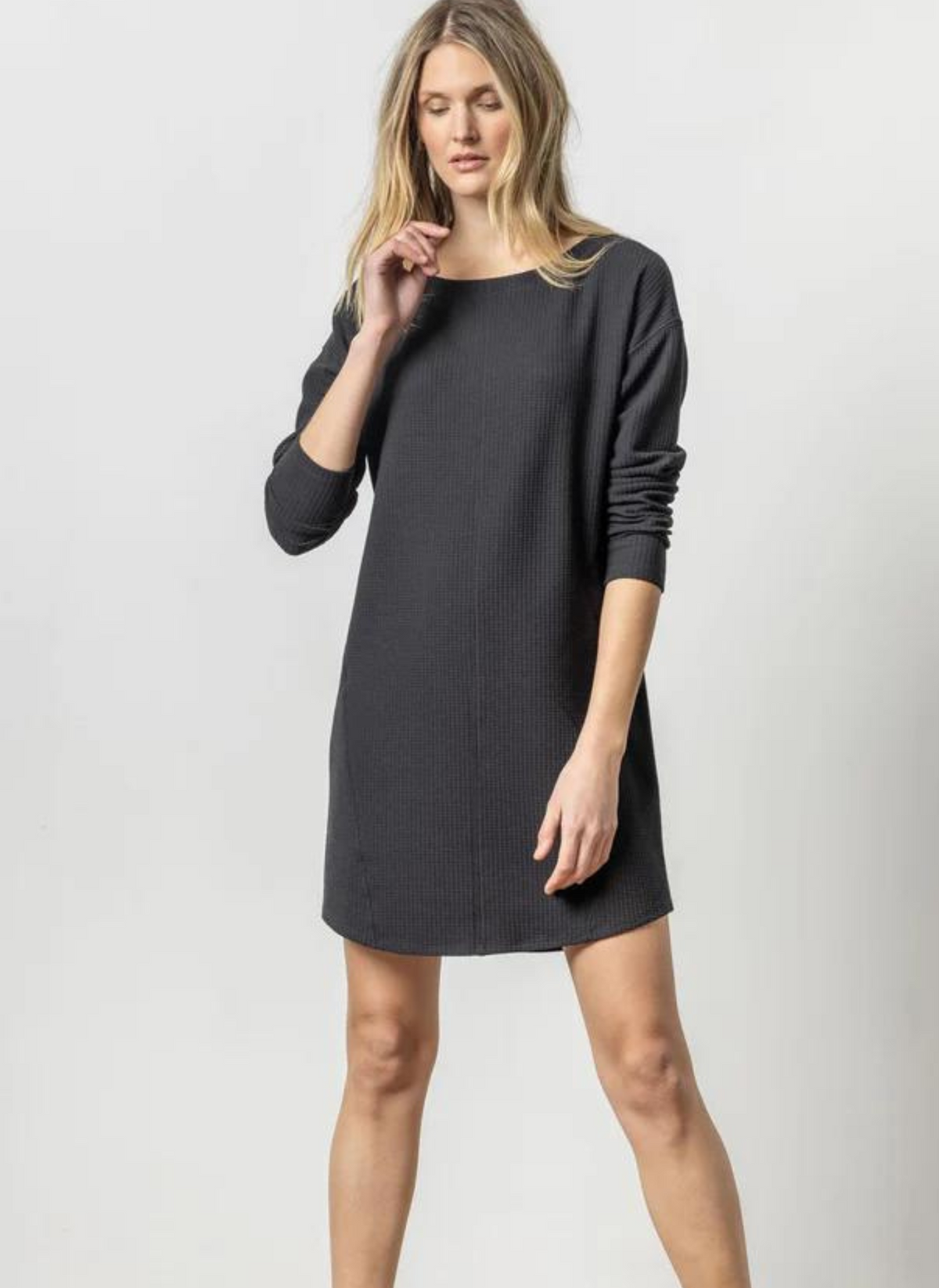 Seamed Boatneck Dress