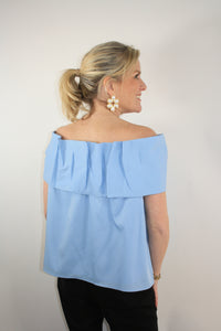 Off the Shoulder Bow Blouse