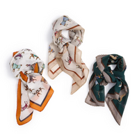 Sheer Equestrian Square Scarf