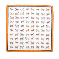 Sheer Equestrian Square Scarf