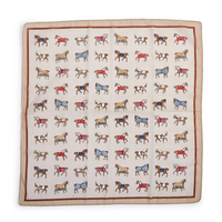 Sheer Equestrian Square Scarf