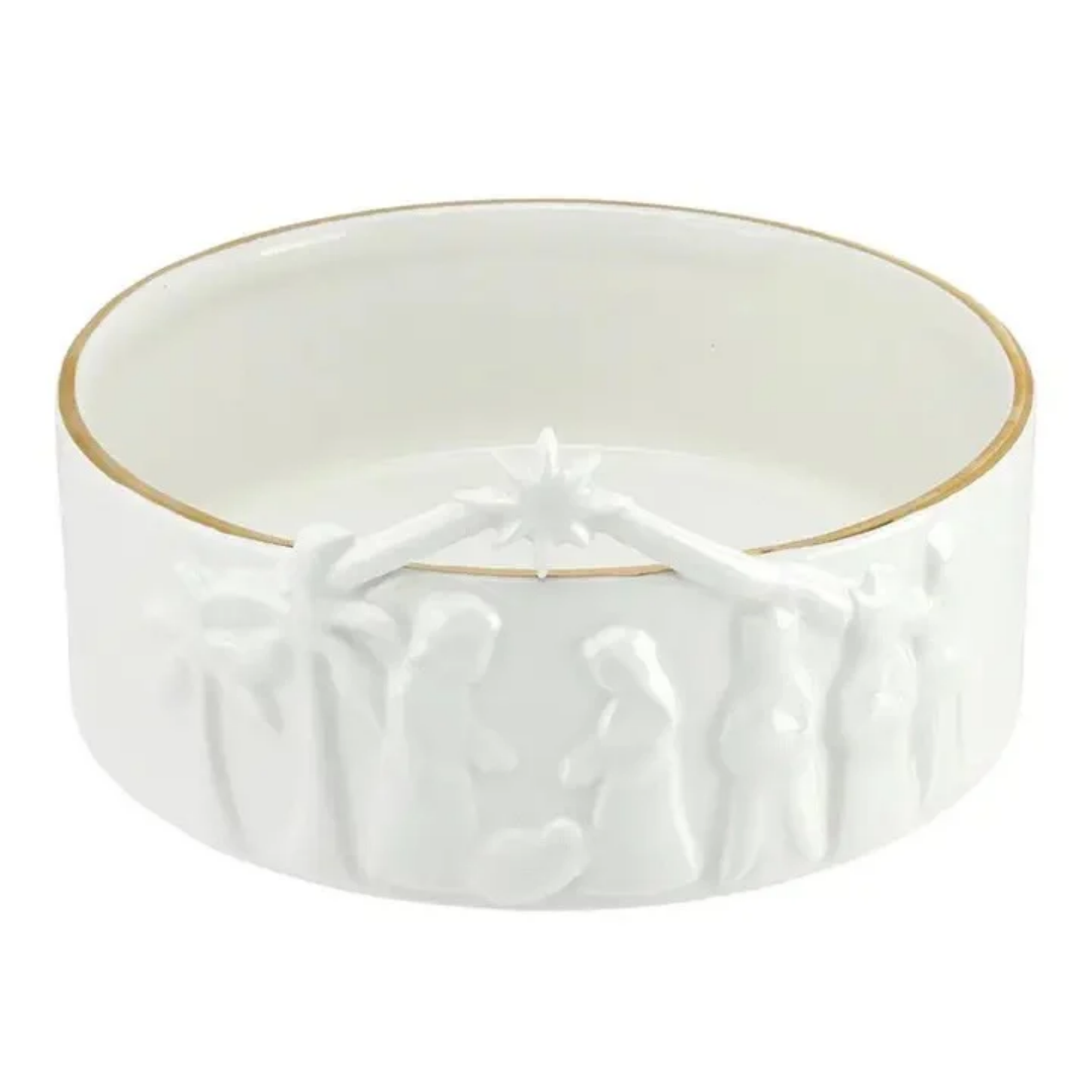 Ceramic Nativity Bowl