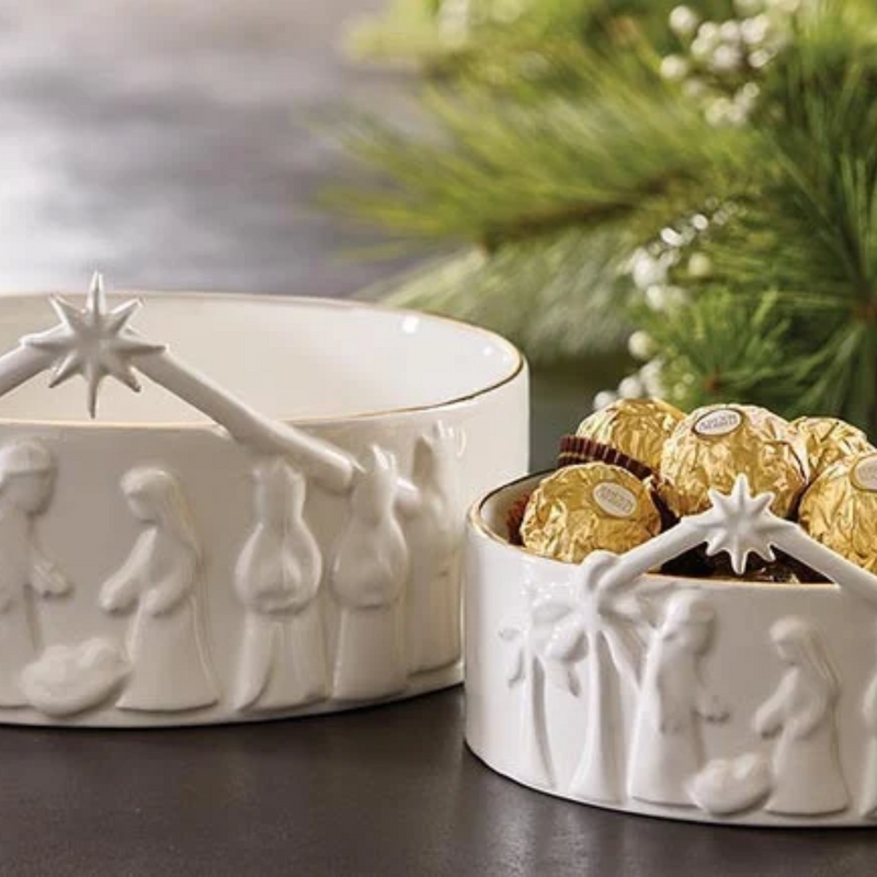 Ceramic Nativity Bowl