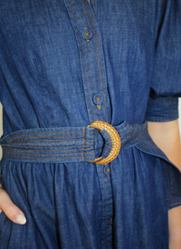 Veroncia Denim Dress - Blue