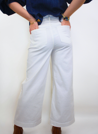 Fritz Wide Leg Jeans - White