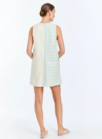 Etta Mini Dress - Solihiya Blue + Ivory