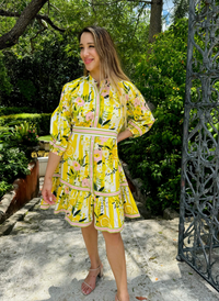 Malta Mini Dress - Lemons