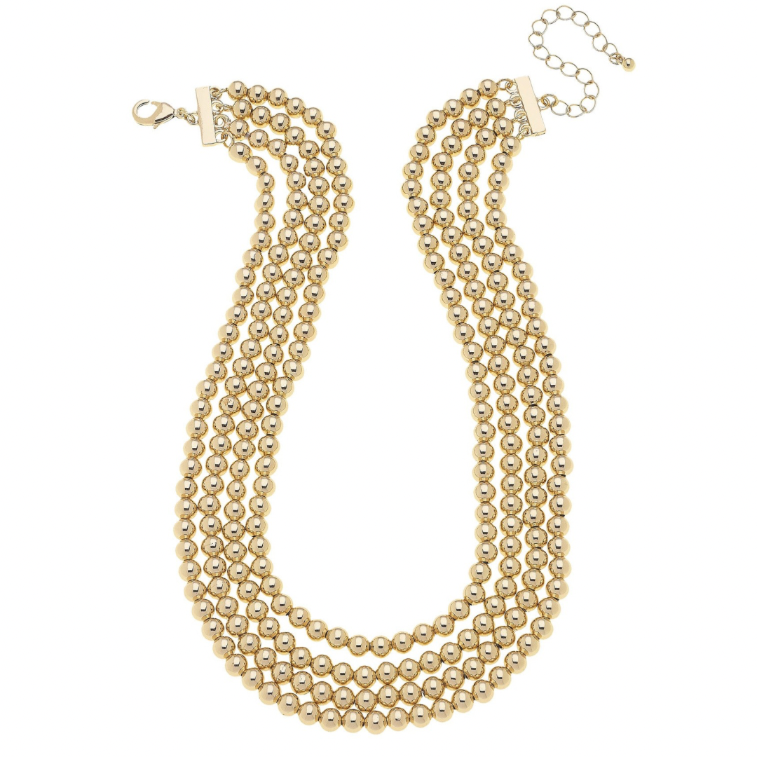 Saint 4-Row Layered Bead Necklace