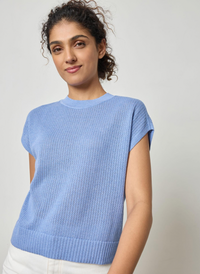 Sleeveless Crewneck Sweater - Marlin