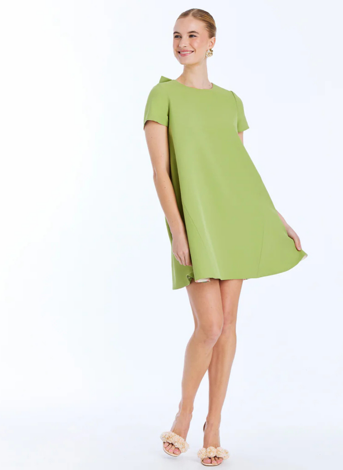 Cecily Convertible Mini Dress - Green Garden