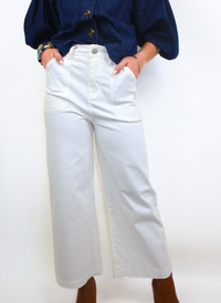 Fritz Wide Leg Jeans - White