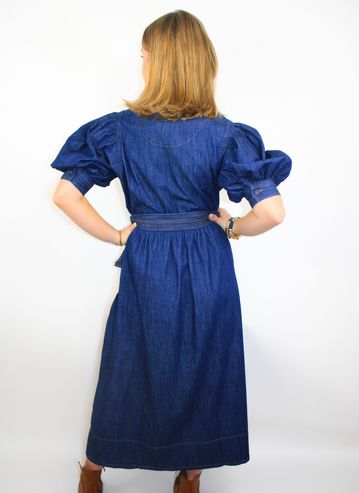 Veroncia Denim Dress - Blue