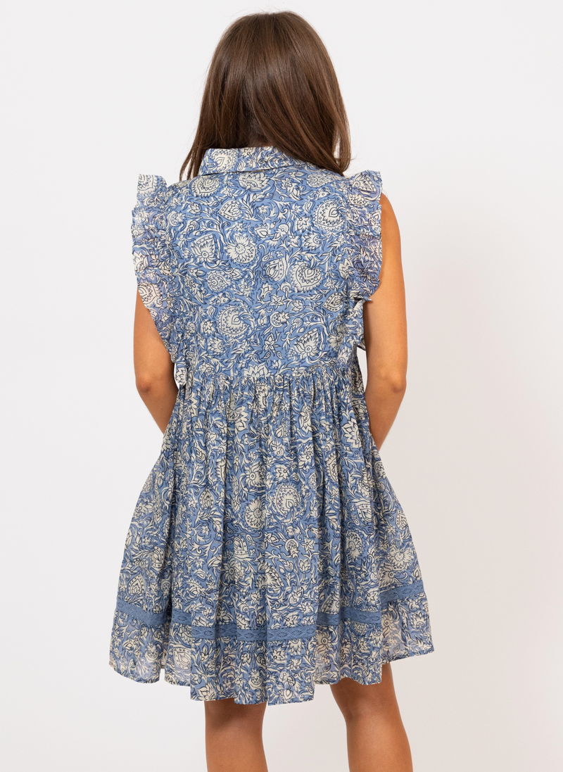 Vintage Floral Tiered Dress