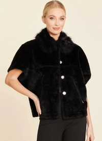 Faux Fur Coccoon Cardigan