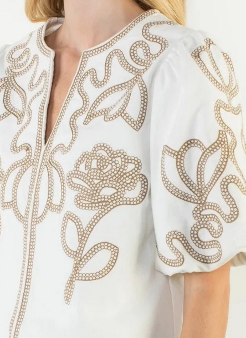 Mocha Stitch Corduroy Top