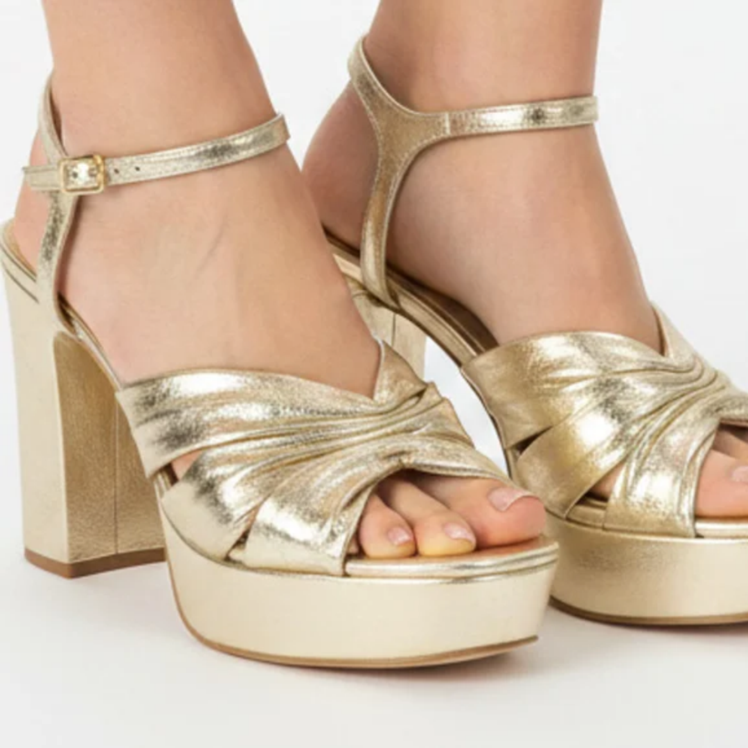 Bianca Platform Heel - Gold