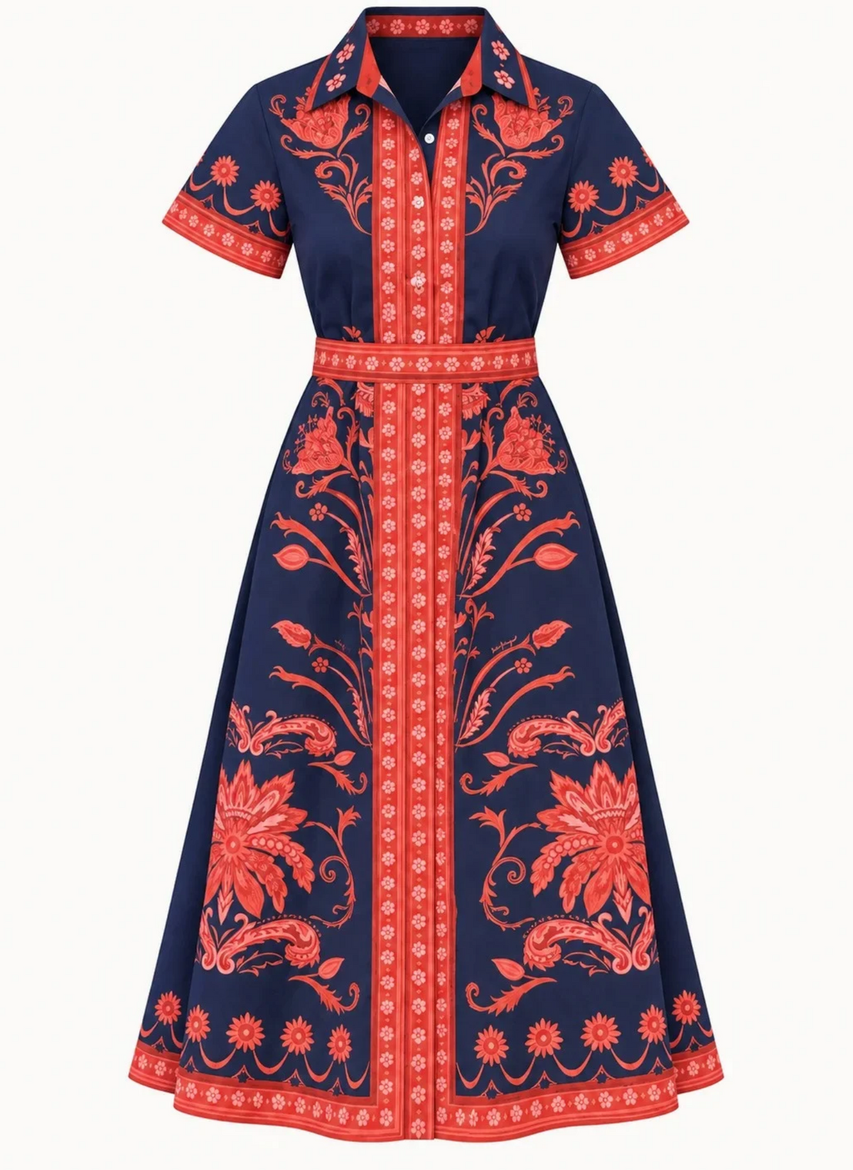 Chelsea Shirt Dress - Biltmore Navy