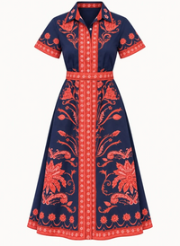 Chelsea Shirt Dress - Biltmore Navy