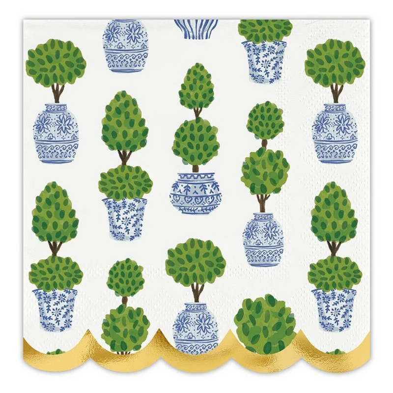 Acrylic Topiary Cocktail Napkin Set