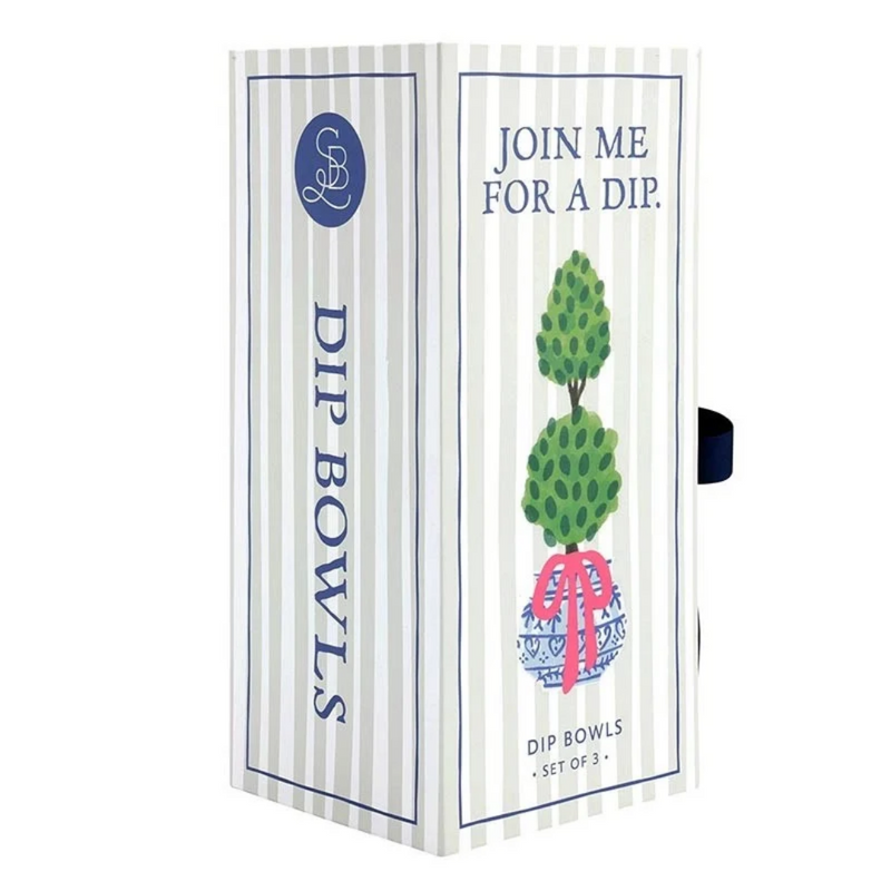 Damask Dip Bowl Box Set