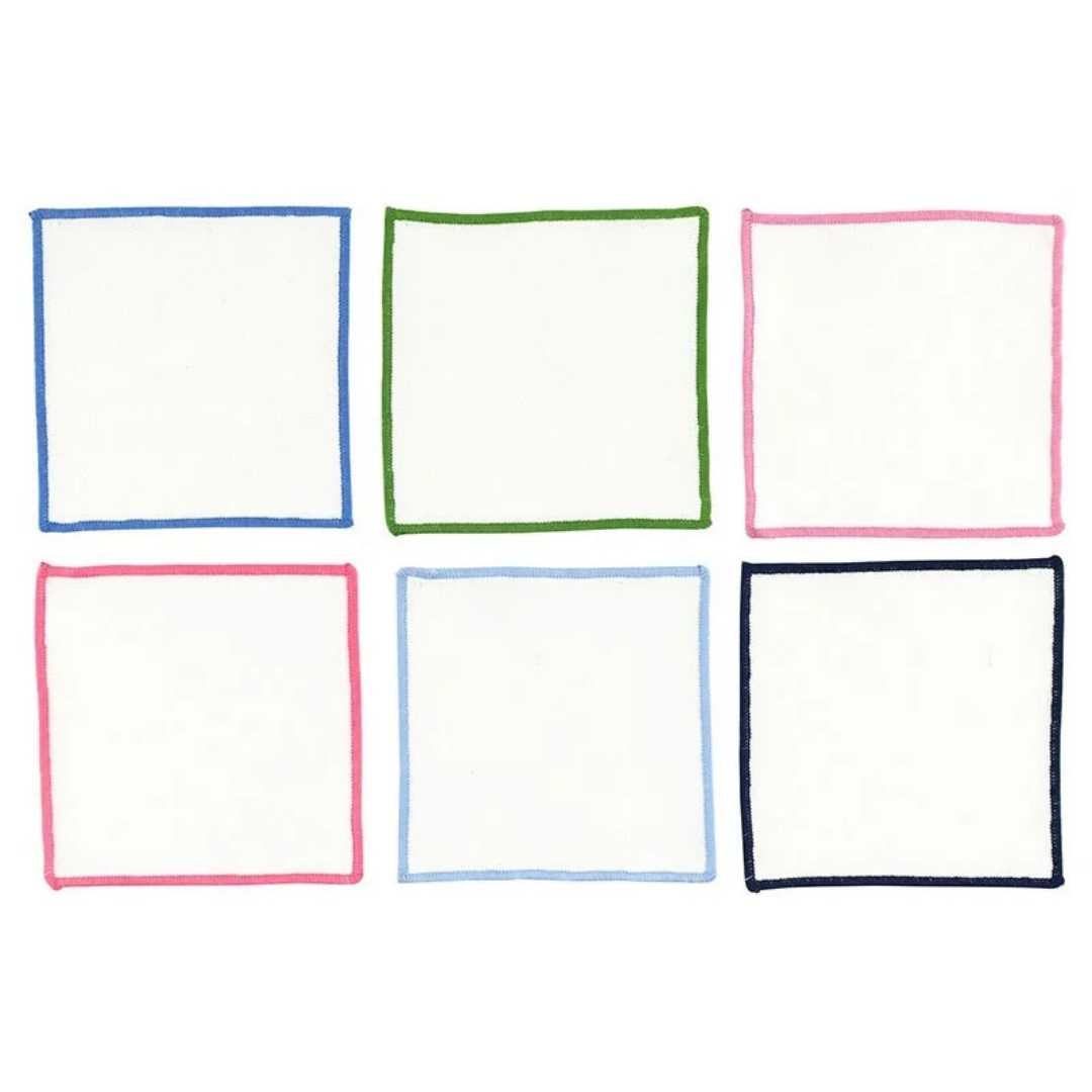 Overlock Cloth Cocktail Napkin Set