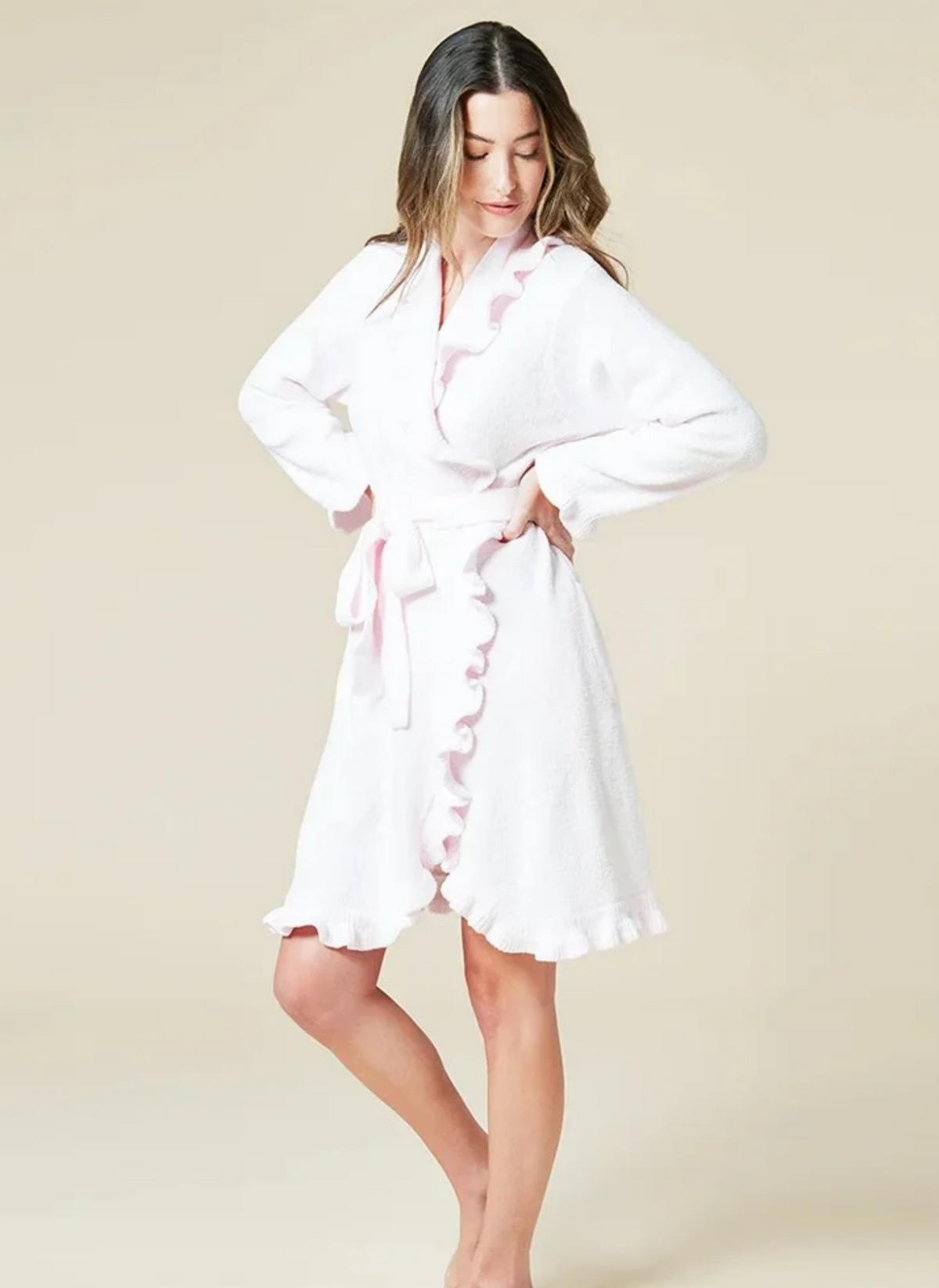 36" Ruffle Chenille Robe