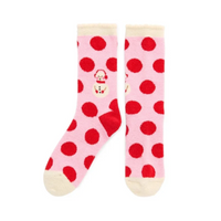 Polka Dot Snowman Socks